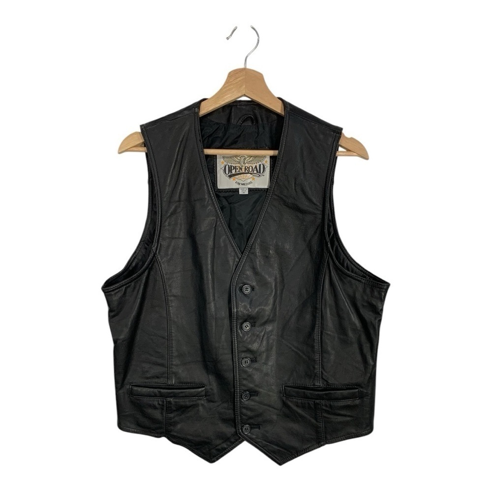 Open Road Wilsons Leather Vest Size Medium